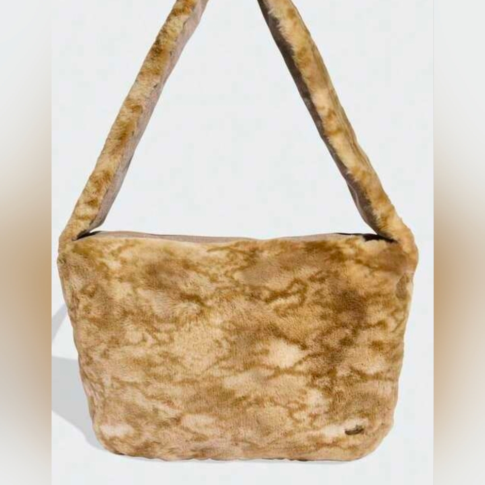 adidas Originals Women's Tan Faux Fur Shoulder Bag